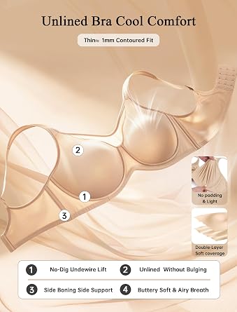 LetsJoli Minimizer Bras for Women Full Coverage Underwire Plus Size Support