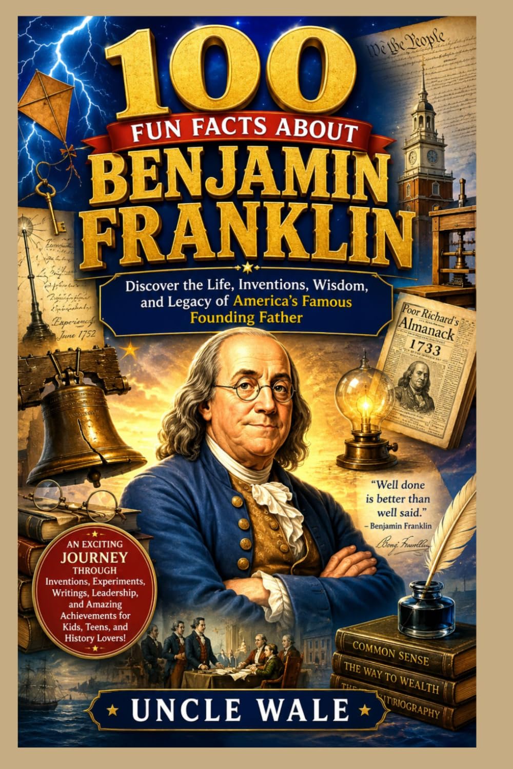 100 Fun Facts About Benjamin Franklin: Discover the Life, Inventions, Wisdom, and Legacy of America’s Famous Founding Father: An Exciting Journey Through Benjamin Franklin’s Inventions, Experiments,