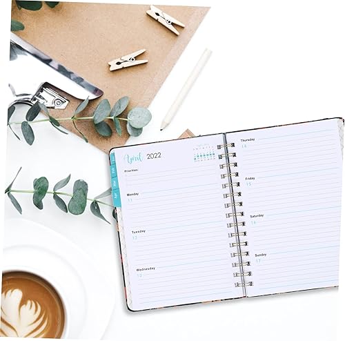 Miniatura 8 de Tofficu 2 Pcs 2022 2022 Agenda The Office Notebook College Ruled Notebook 2022 Daily Appointment Book Daily Planner Spiral Notebooks Schedule
