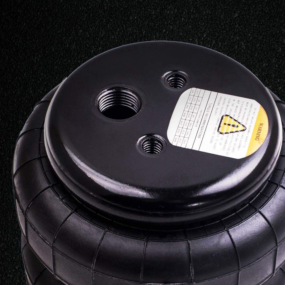 maXpeedingrods Uniwersalne zawieszenie poduszki powietrznej pojedynczy port 1/2" Npt Standard 2500lbs sprężyna zawieszenia amortyzatora pneumatycznego