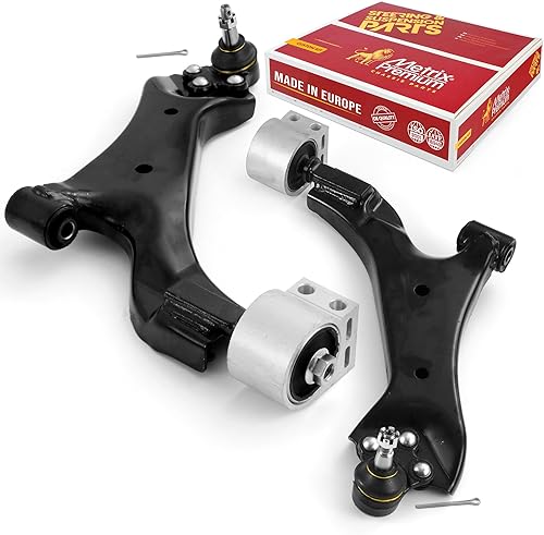 Metrix Premium Chassis Parts - Brazo de control inferior delantero izquierdo y derecho con junta esférica y kit de montaje de bujes para Chevrolet