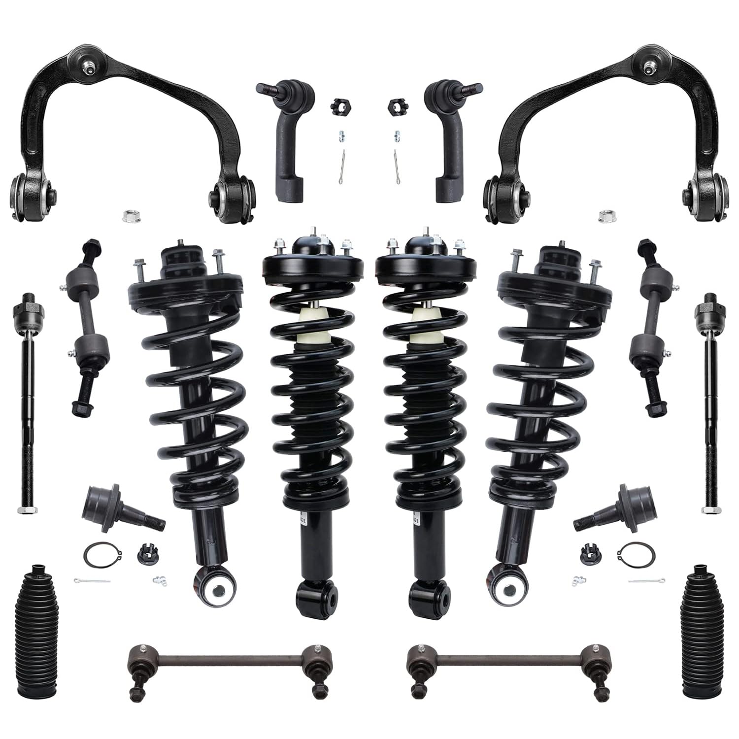 Detroit Axle - 18pc Front End Suspension Kit for 2007-2013 Ford Expedition