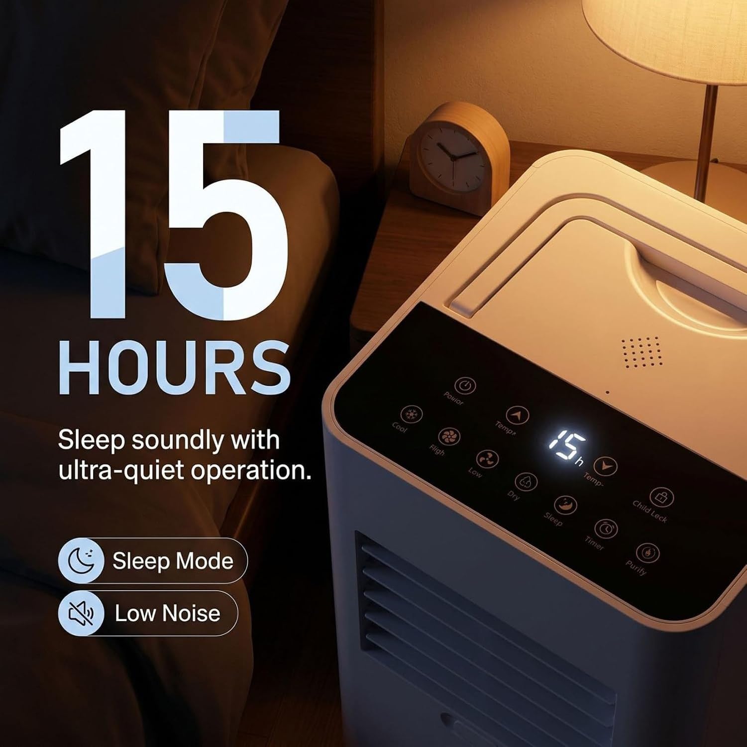 Aire Acondicionado Portátil 7000 BTU De Pie con Ventilador