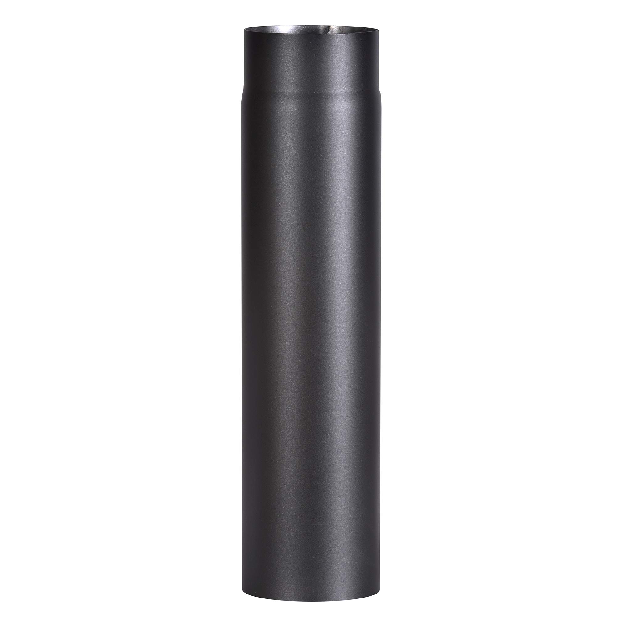 FIREFIX R120/5 Ofenrohr aus 2 mm starken Stahl (Rauchrohr) in 120 mm Durchmesser, für Kaminöfen und Feuerstellen, Senotherm, schwarz, 500 mm lang