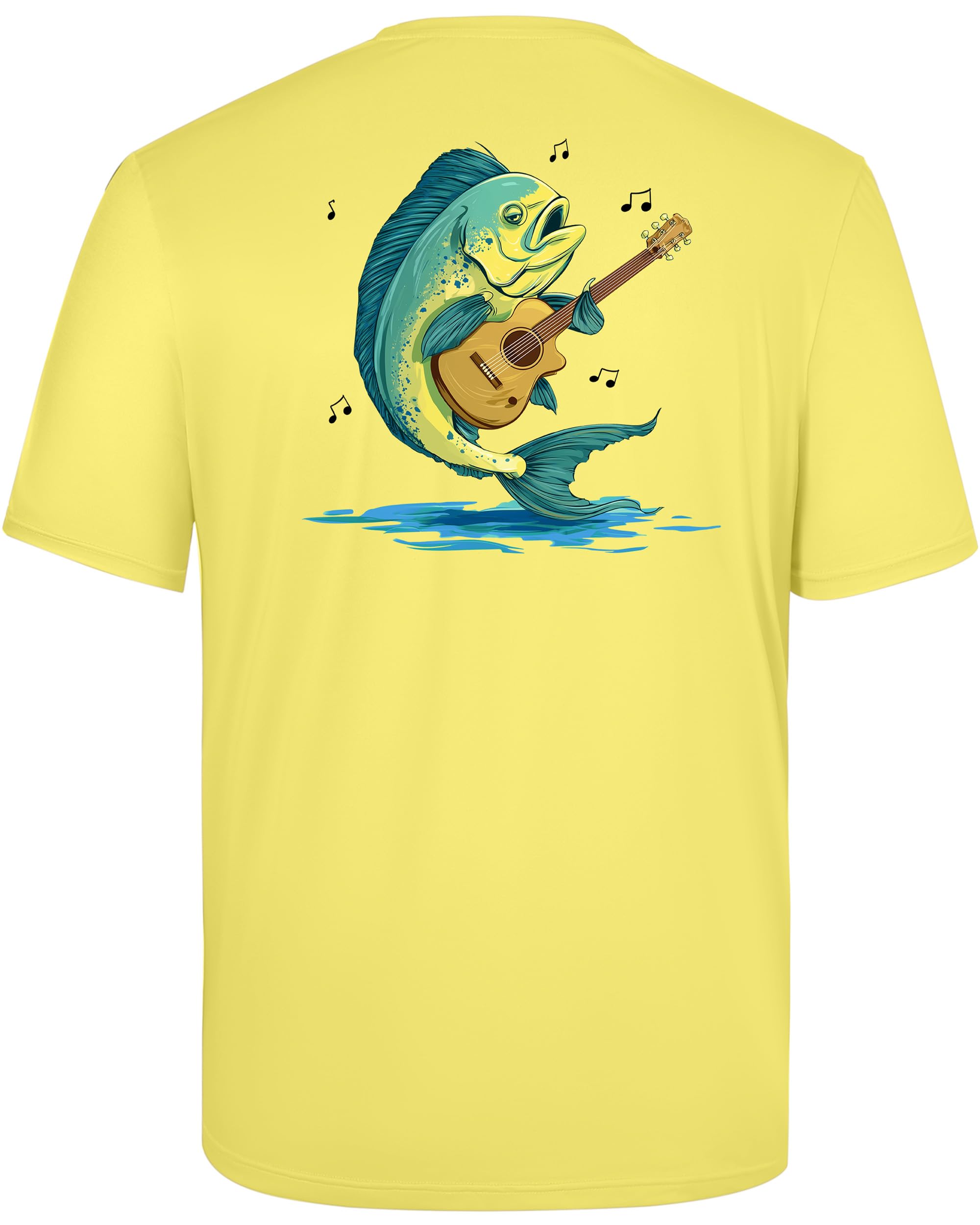 Men's Fishing Shirt Short Sleeve, UPF 50+ UV Sun Protection T-Shirt, Quick Dry Graphic Tee for Swim Surf — view 13