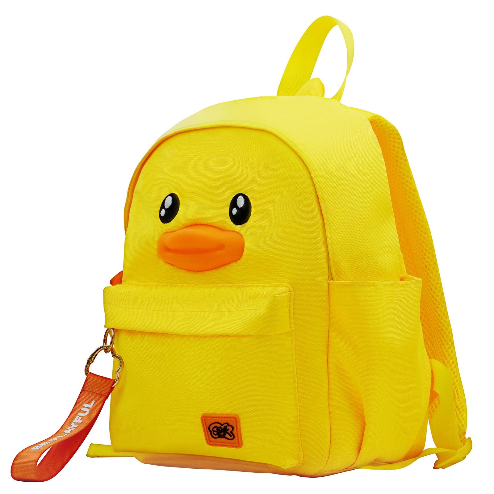 B.Duck Kids Backpack Kindergarten Toddler Mini Backpacks Cute Animal Cartoon Duck for Boys Girls, School, Travel, Daily Use(Age 4-9 (14" h), Classic