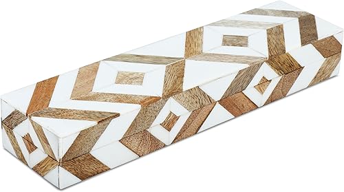 Handicrafts Home Colección Marquet Array - Joyero decorativo hecho a mano para recuerdos, baratijas y decoración del hogar, caja para almacenamiento