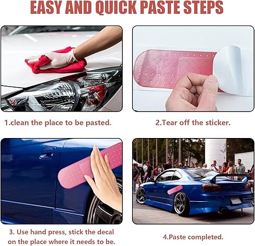 Miniatura 5 de Kewucn 2 calcomanías de vinilo grandes y divertidas, de 10 x 2.7 pulgadas para vehículos, cubierta de abolladuras y arañazos, adhesivo para