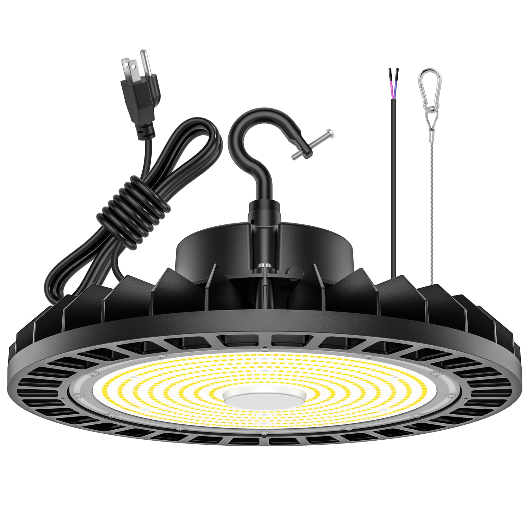 OPENLUX 300W UFO LED High Bay Lights 45000LM 5000K 0-10V Dimmable