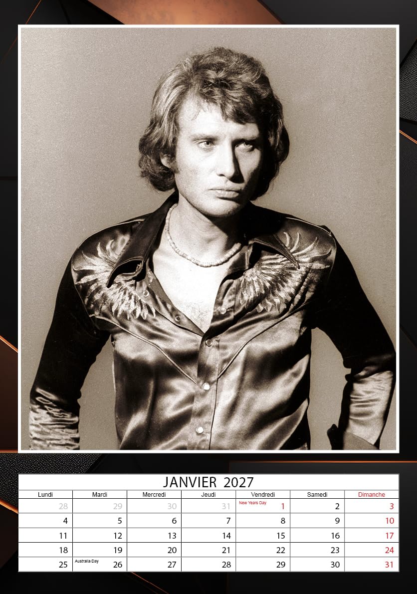 CALENDRIER FACTEUR &JOHNNY Hallyday" Année 2011 EUR 5,20 - FR