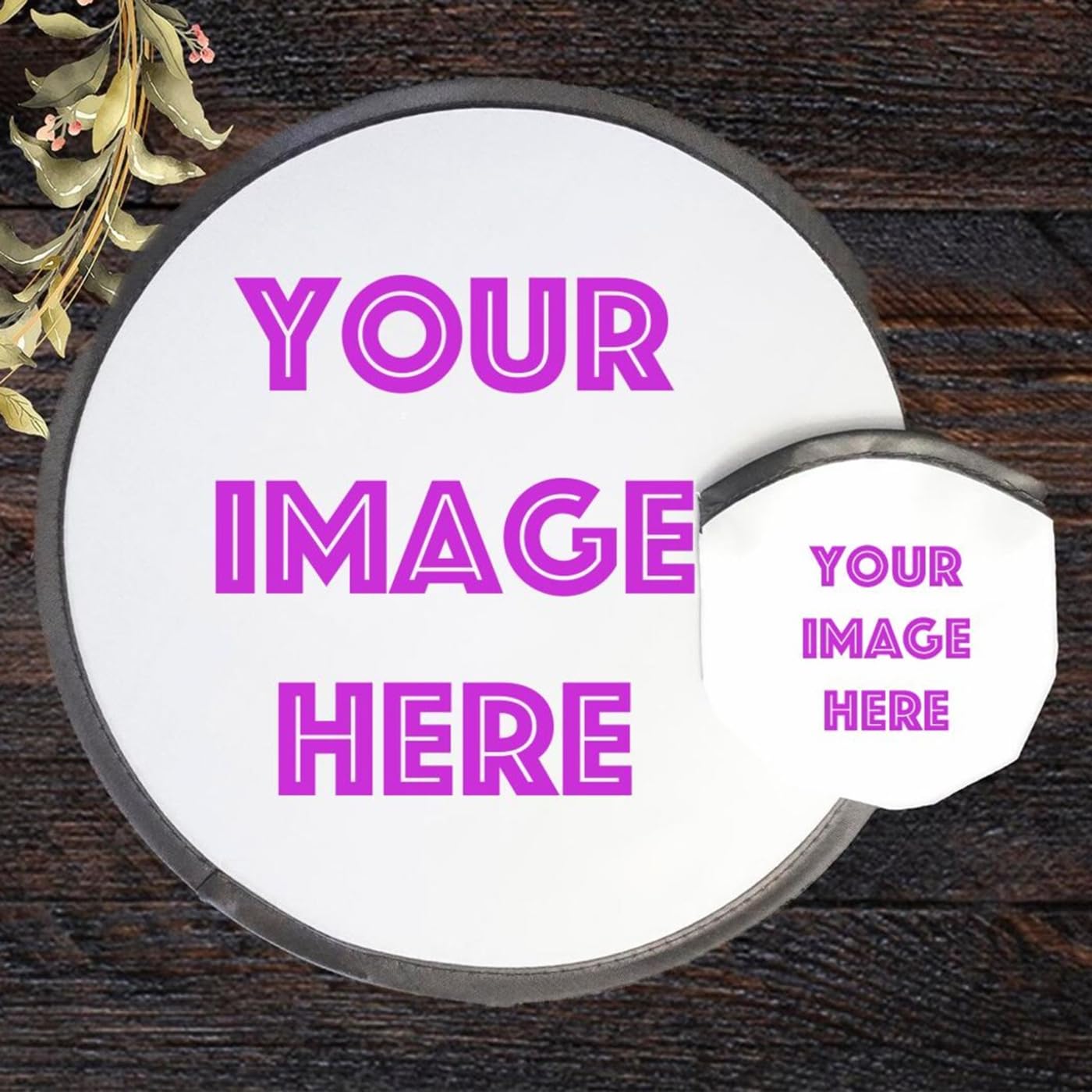 Disco volante pieghevole personalizzato | Frisbee personalizzato con logo o foto | Disco portatile tascabile | Bomboniera | Dischi per feste sfusi (100 pezzi)
