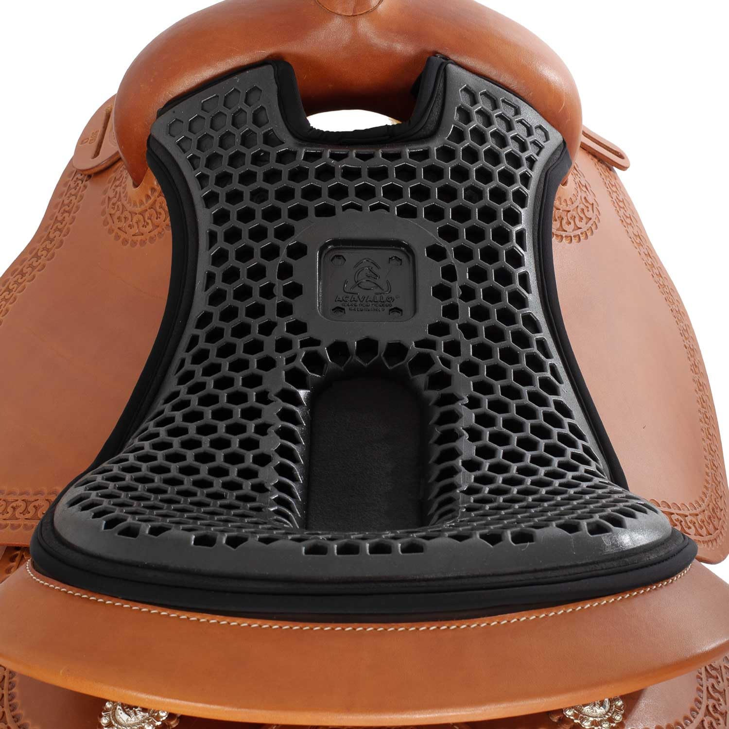 ACAVALLO COPRISEGGIO WESTERN (ORTHO-COCCYX WESTERN) IN GEL CON DRI-LEX (NERO)