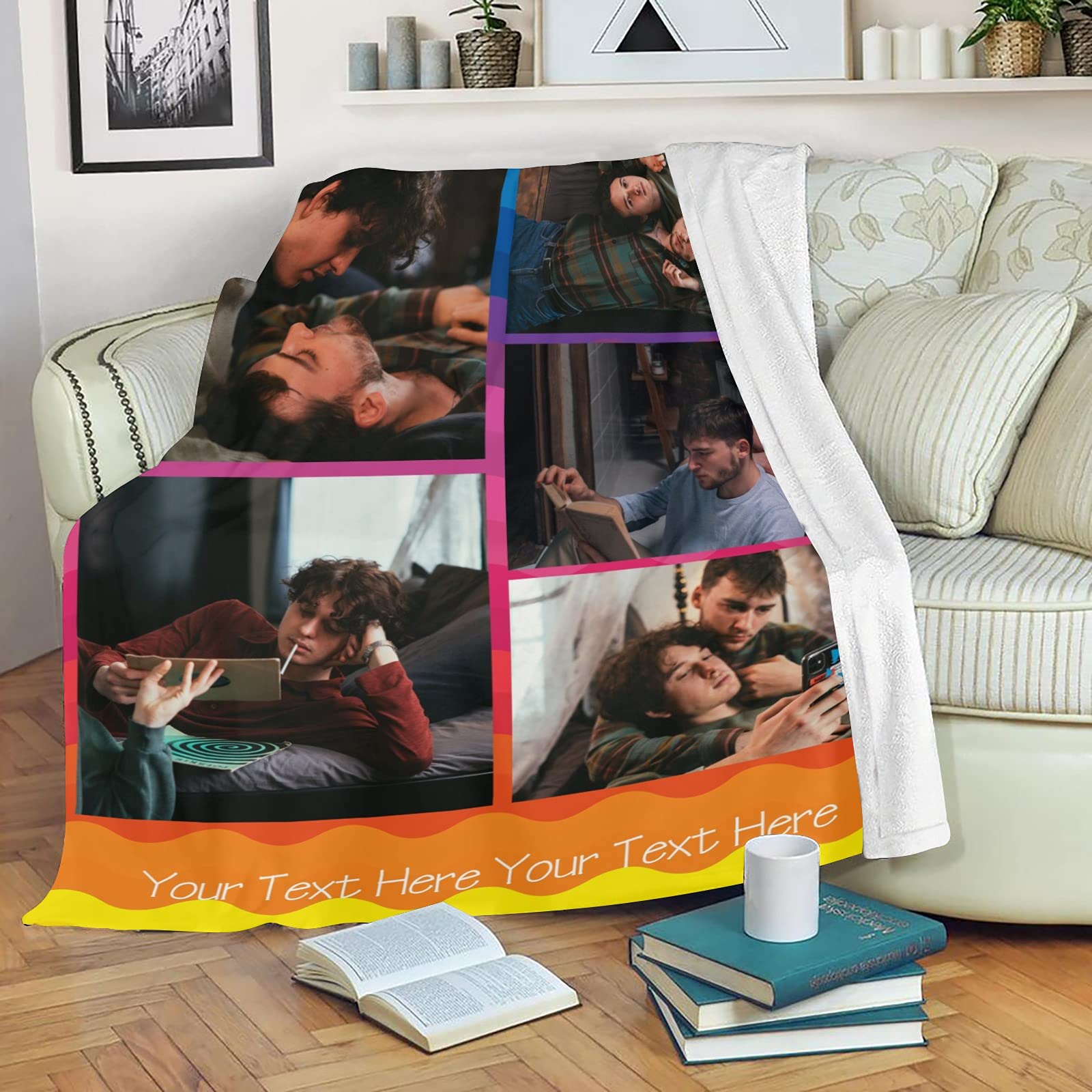 Amazon.com: Personalized Gay Pride Blankets for LGBT - Custom Gay