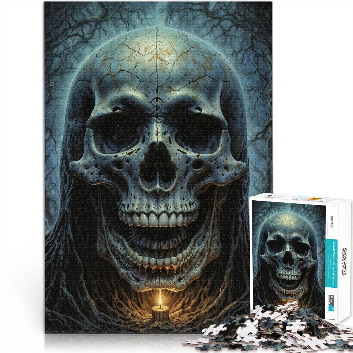 Jigsaw Puzzles for teenagers 2000 Pieces Hell Skull Games Toys Gift 70x100cm Artists Collection, Fine Art for Age 14 โ image 1