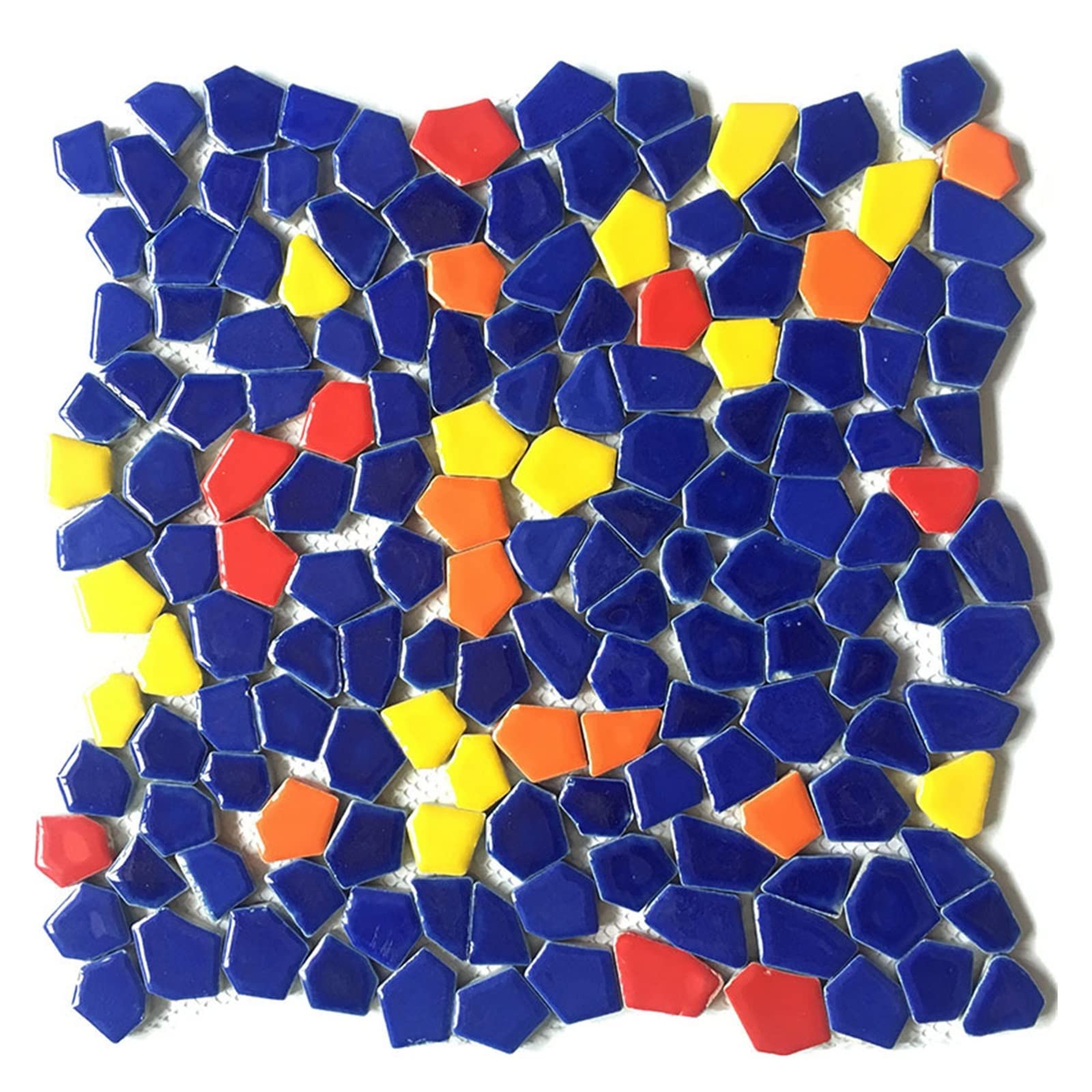 200g Mieszane kolorowe ceramiczne płytki mozaikowe Nieregularne geometryczne elementy mozaiki do samodzielnego tworzenia mozaiki Crafts Hobby Arts Home Wall Decor,Płytki mozaikowe(7)