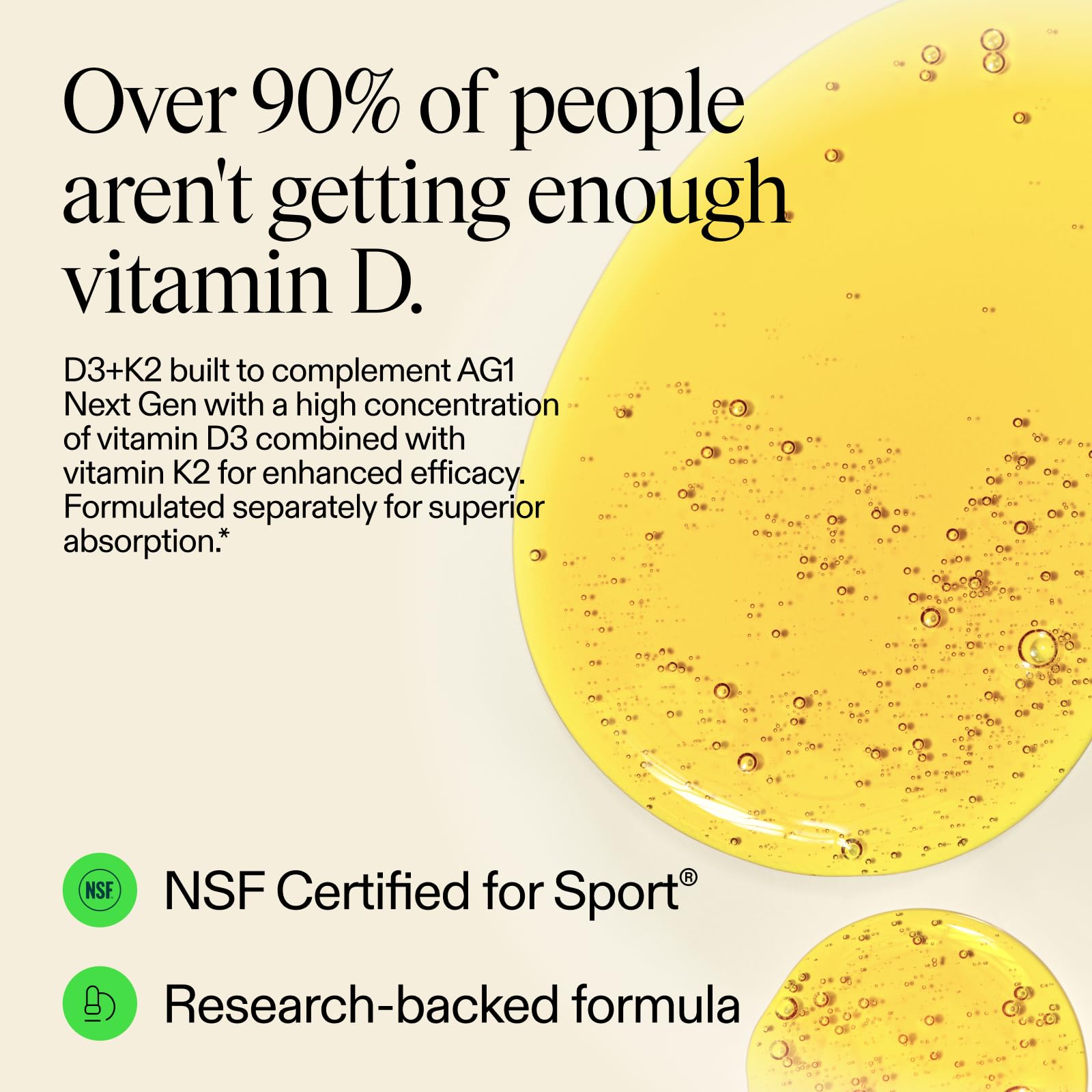 AG1 Vitamin D3 + K2 Liquid Drops | Daily Bone Support — Amazon image 4