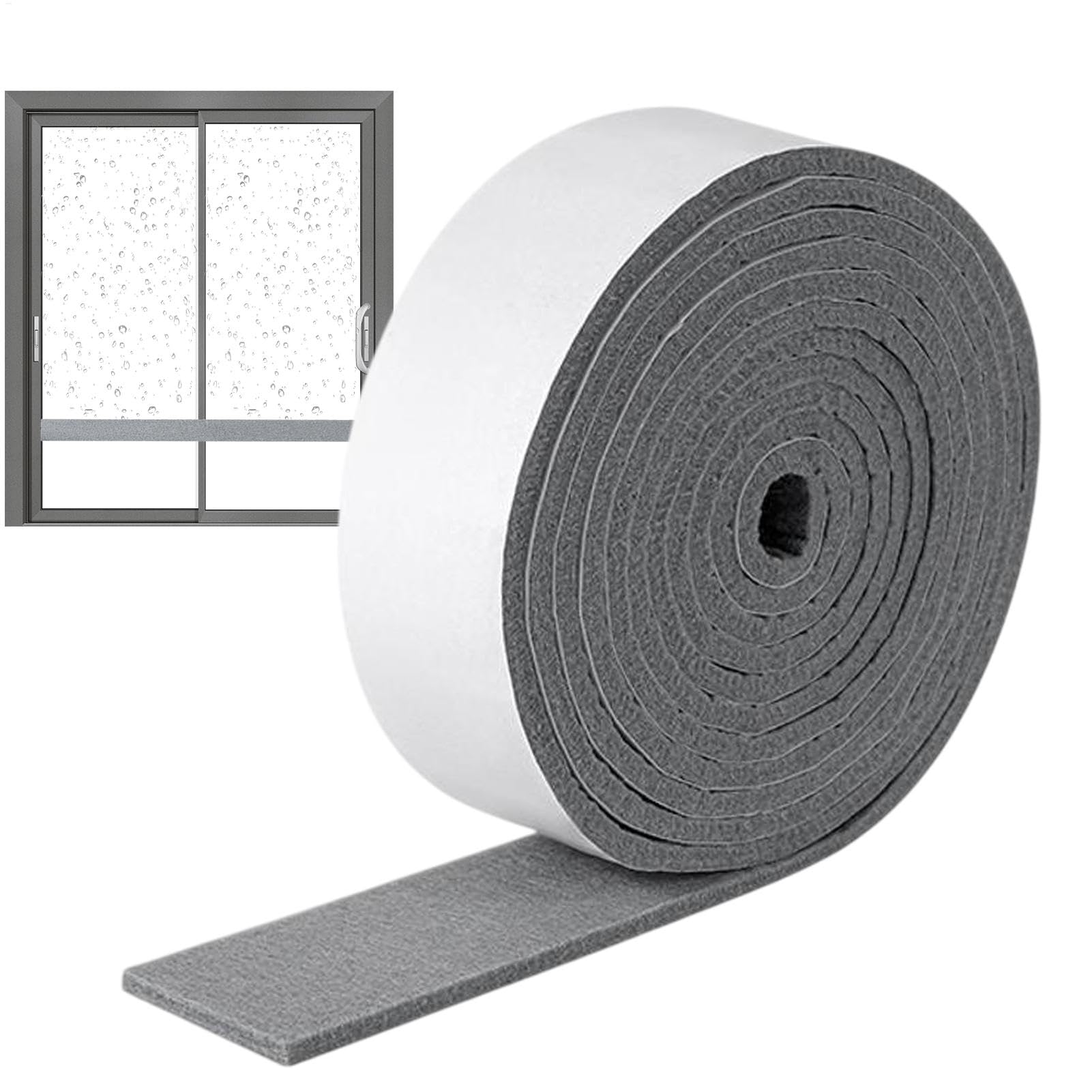 Tiras antihumedad para ventana Byeaon, absorbentes de condensación, tiras antivaho, reutilizables y duraderas, 4 x 200 cm