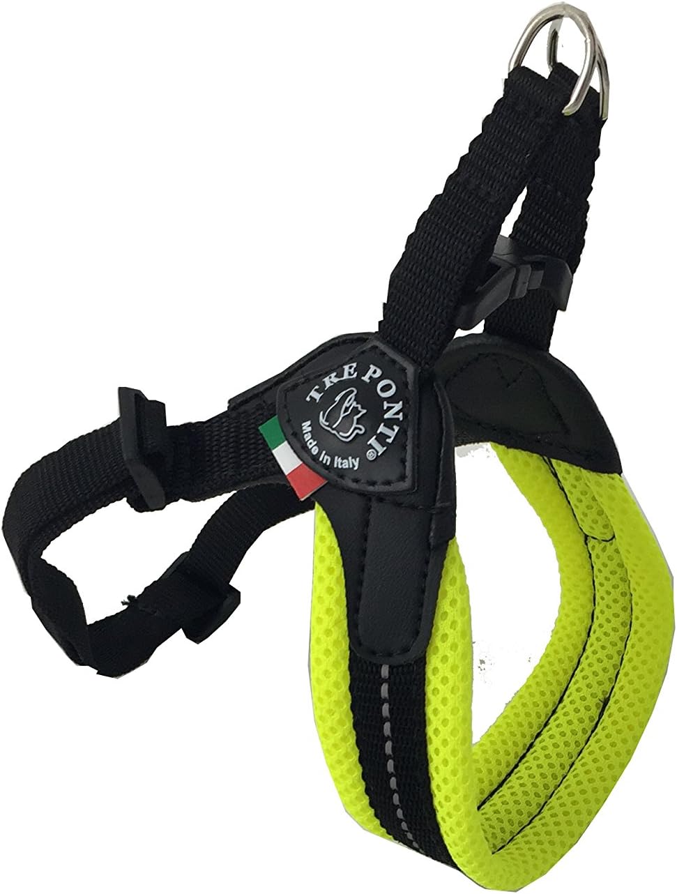 TRE PONTI Easy Fit Mesh Classic Neon Dog Harness, Size 1.5