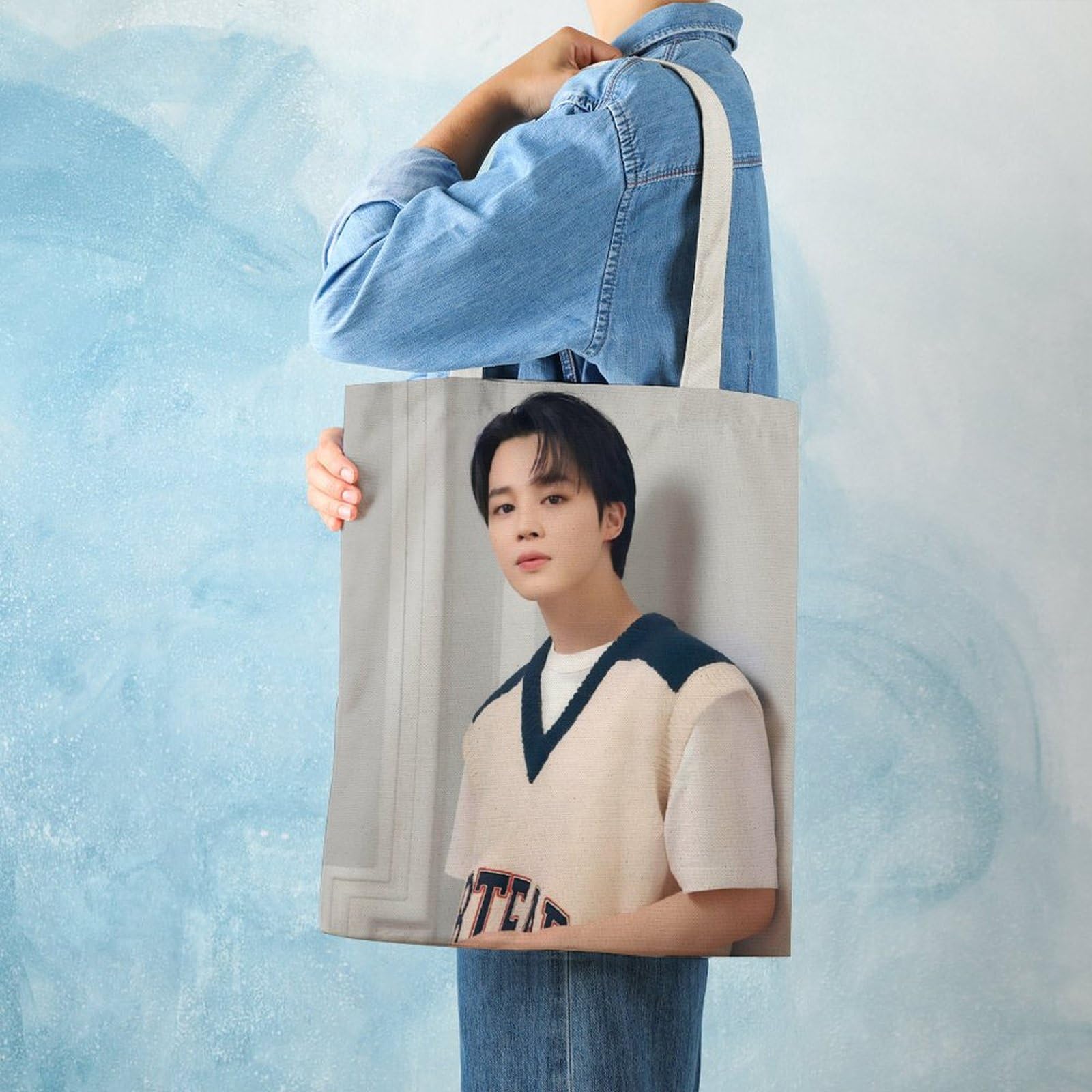 Amazon.co.jp: BTS-Jimin トートバッグ キャンバス 肩掛け 大容量 周辺
