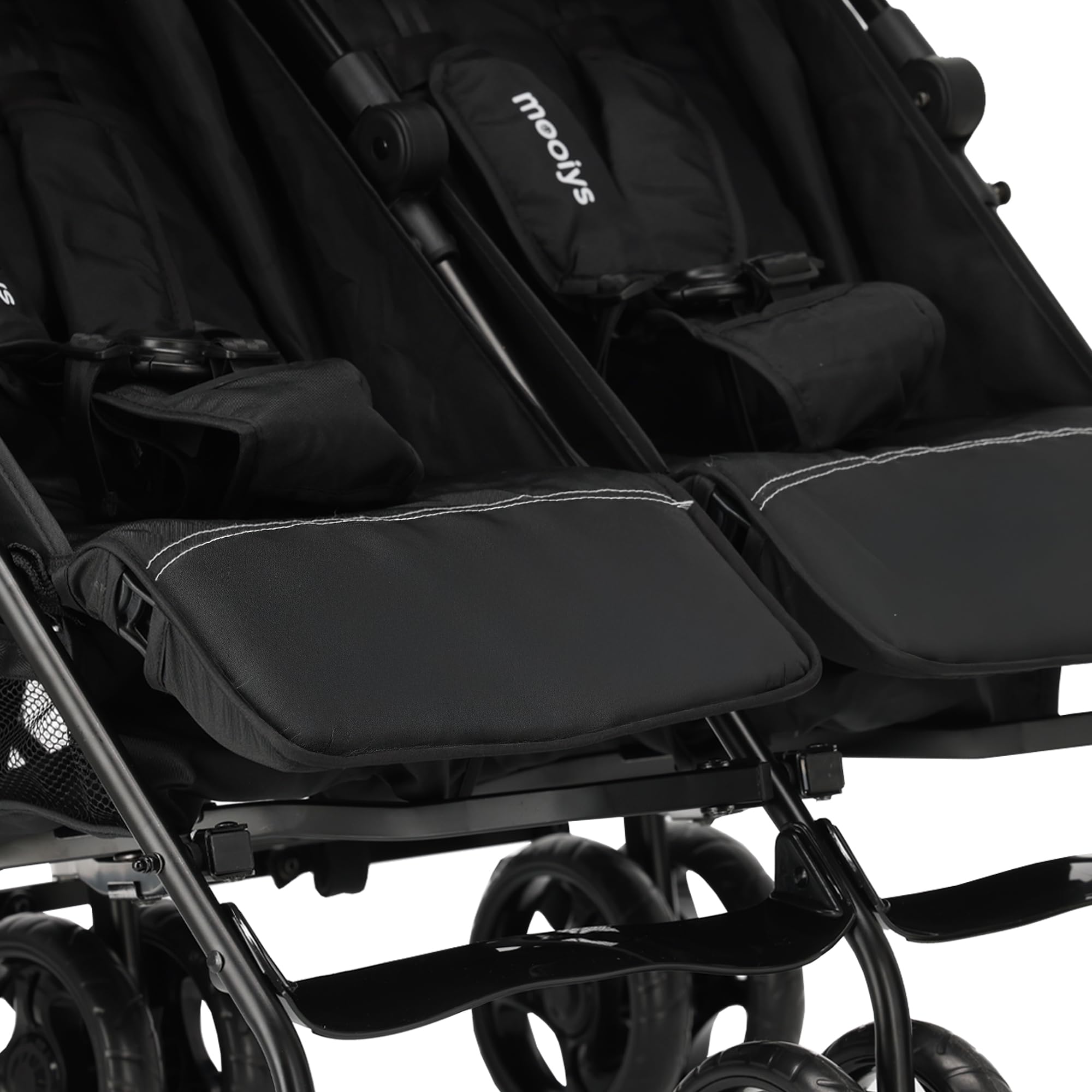 Miles Kinderwagen Buggy 2 in 1 - klein zusammenklappbar - 6 Monaten bis 4 Jahre - Baby Wagen belastbar bis 44kg - Kinderbuggy klappbar - kompact & faltbar - Schwarz