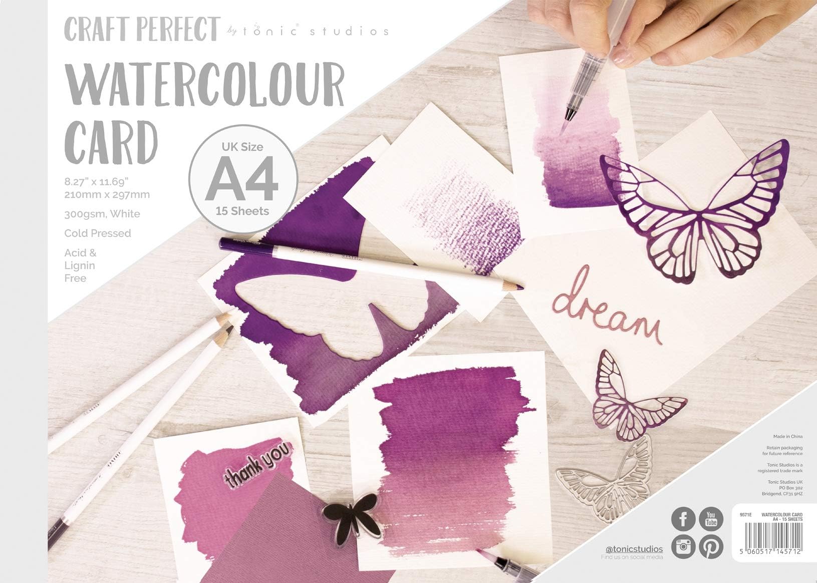 Tonic Studios 569552 Watercolor Paper Pad