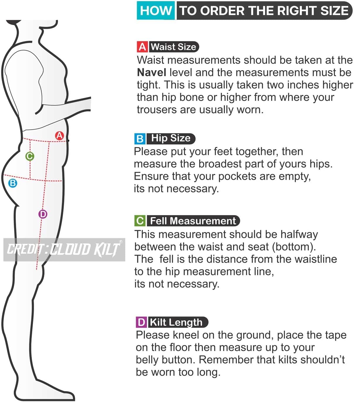 CLOUD KILT" Kilt for Men, Modern Scottish Utility Jeans Hybrid Kilt - Image 5