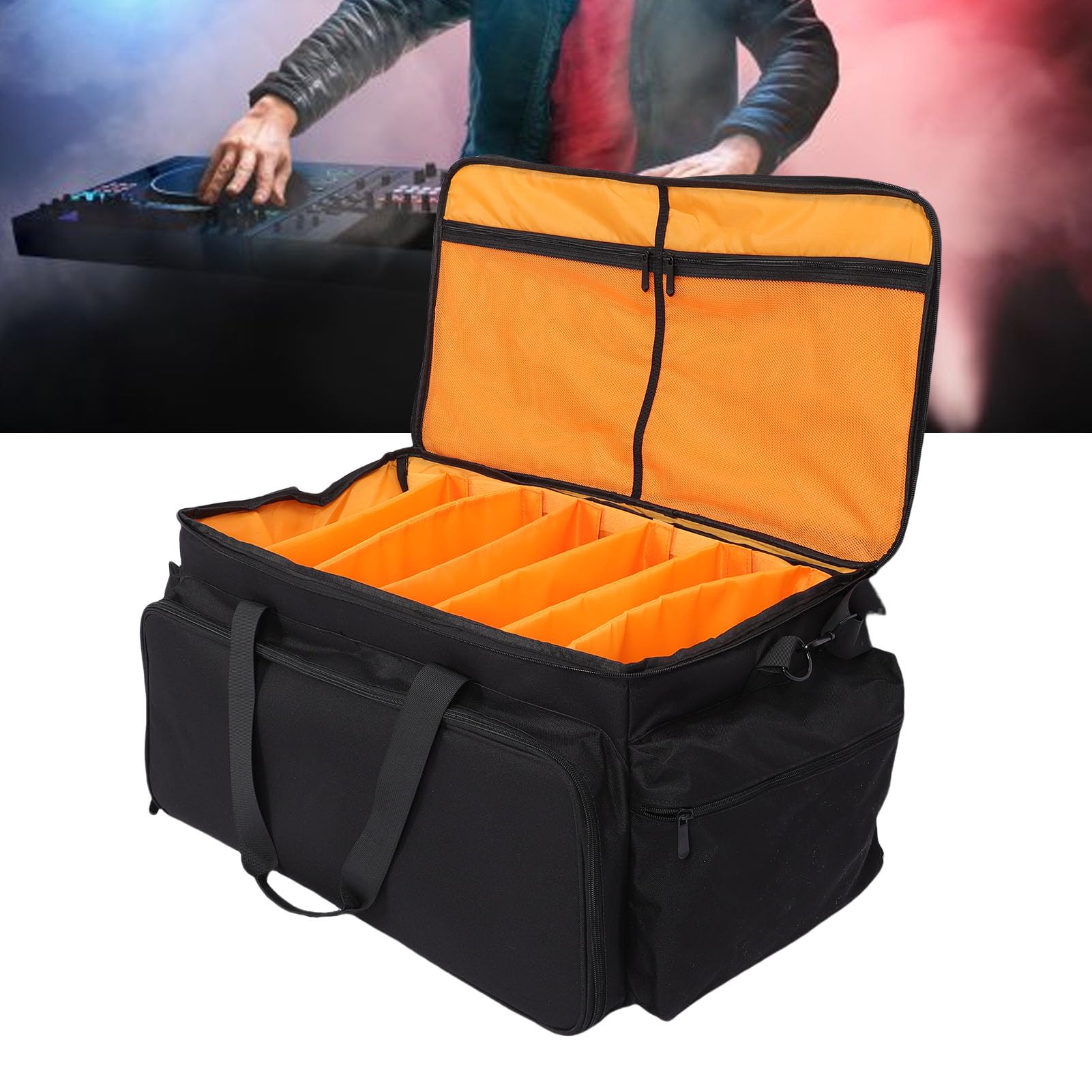 CHICIRIS Borsa Controller DJ, Custodia da Viaggio DJ, Tela Organizzatore per Trasporto di Viaggi Portatili Portatili Imbottiti con Cinturino