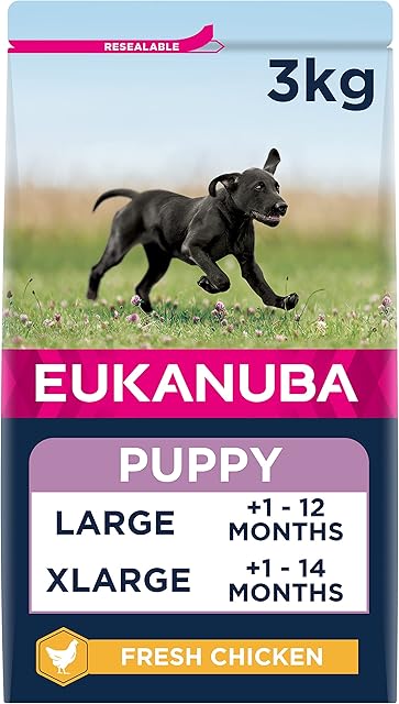 Eukanuba Complete Dry Dog Food for Puppy Large and Giant Breeds with Fresh Chicken 3 kg