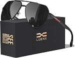LUENX Aviator Sunglasses for Men Pilot Polarized | UV400 & Anti-Glare Driving