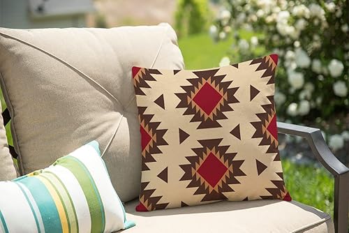 Miniatura 4 de Funda de almohada decorativa tribal del suroeste, adorno étnico de moda, funda de almohada de lino de algodón, fundas de cojín cuadradas para sofá