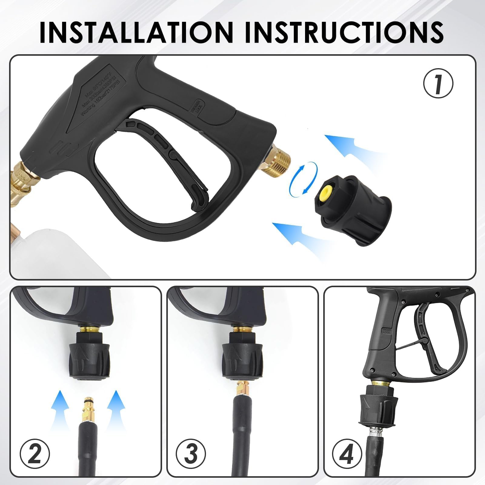 Raccordi Rapidissimi Alta Pressione X Idropulitrici - Confezione Da 2 Pezzi M22/14mm Per Modelli K2-K7 - Foto 7