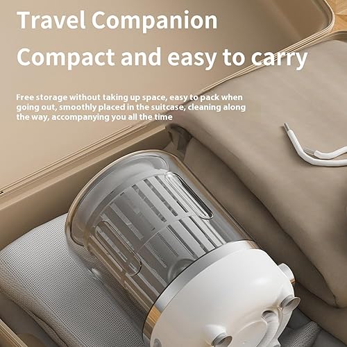 Miniatura 2 de PANGBOER 3L Travel Washer Rechargeable Washer Underwear Cleaner For Underwear Camping Apartment Space Saving