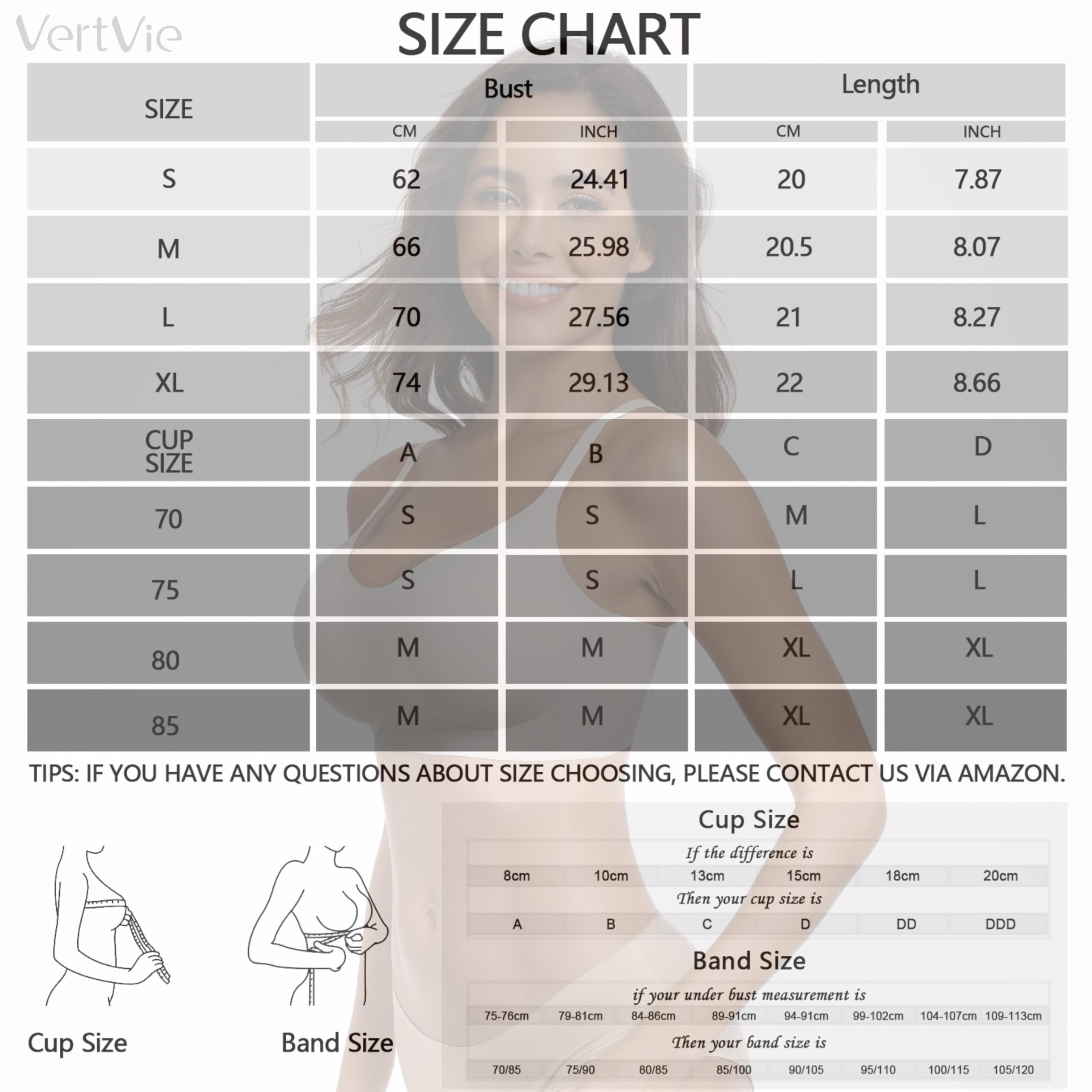 Vertvie Nahtloser BH Damen Bügel Gepolstert Soft Tshirt Bra Seamless Bequem