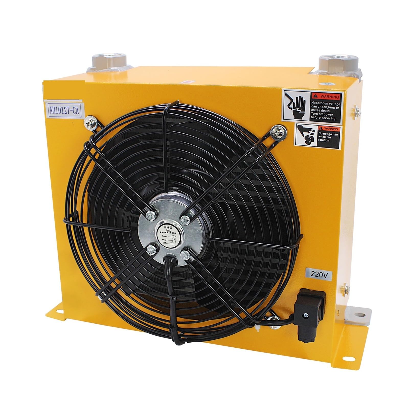 Intercambiador de calor aceite for radiador AH1012T-CA (flujo 100 l/min), refrigerado por aire, con pasador placa for sistema hidráulico Bajo nivel de ruido(AC220)