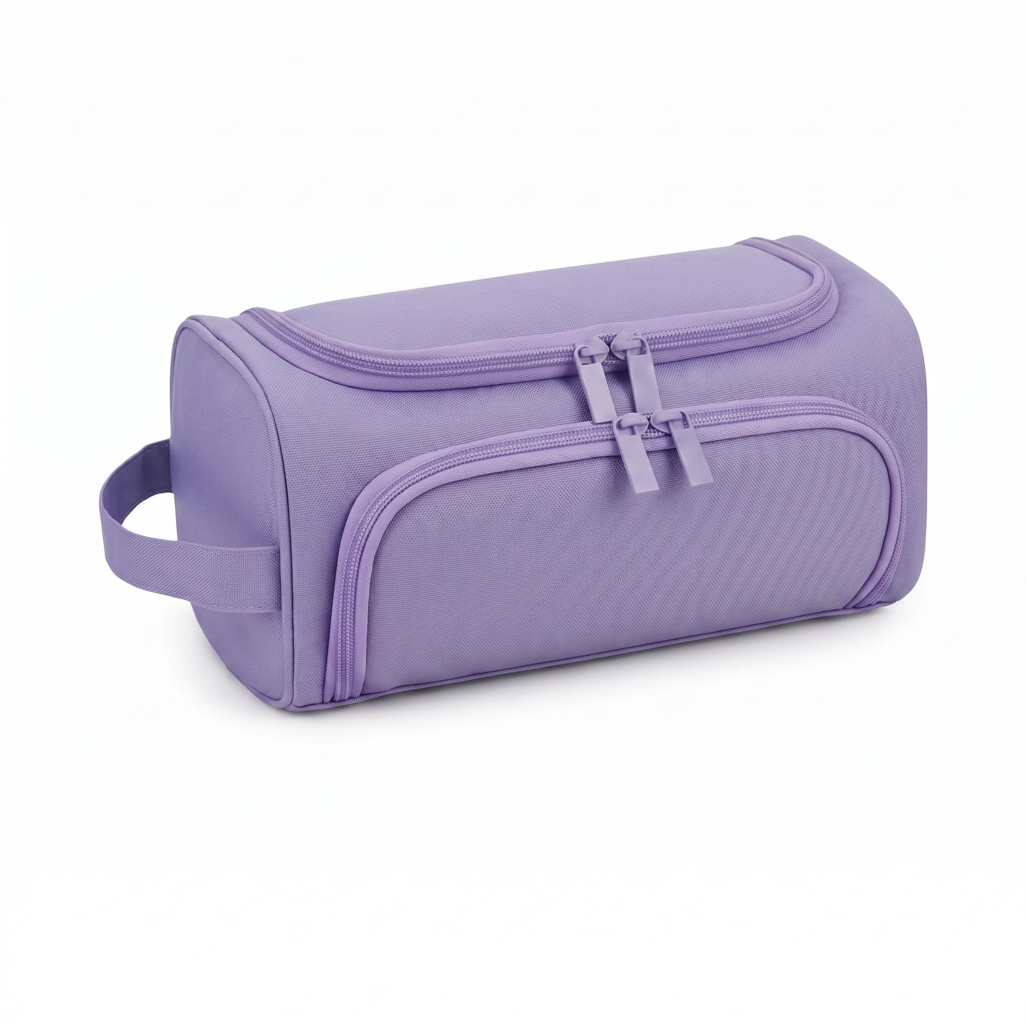 ZJEEACO Pencil Case Large Capacity, Big Canvas Pencil Bag with Compartments, Pencil Cases Stationery Organizer for Office School Teen Girls Boys Men Women Adults (Purple)