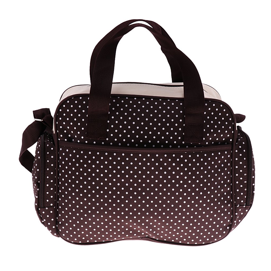 HEAVENGLOW Baby Changing Diaper Nappy Bag Mummy Mother Handbag Small Brown|Diaper Bags-image-28