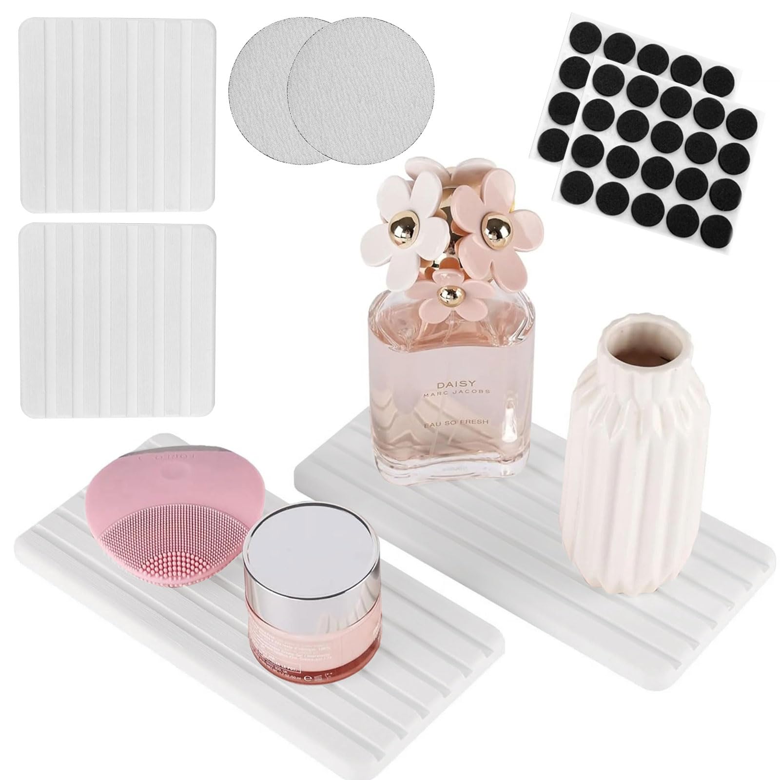 4 Wasserabsorbierende Stein Für Spüle - Wasserabsorbierende Matte 21 X 10 Cm, 10×10cm Untersetzer Wasserabsorbierende Steine für Häuser und Küchen Badezimmer Arbeitsplatte, Desktop wasserdichte Platte