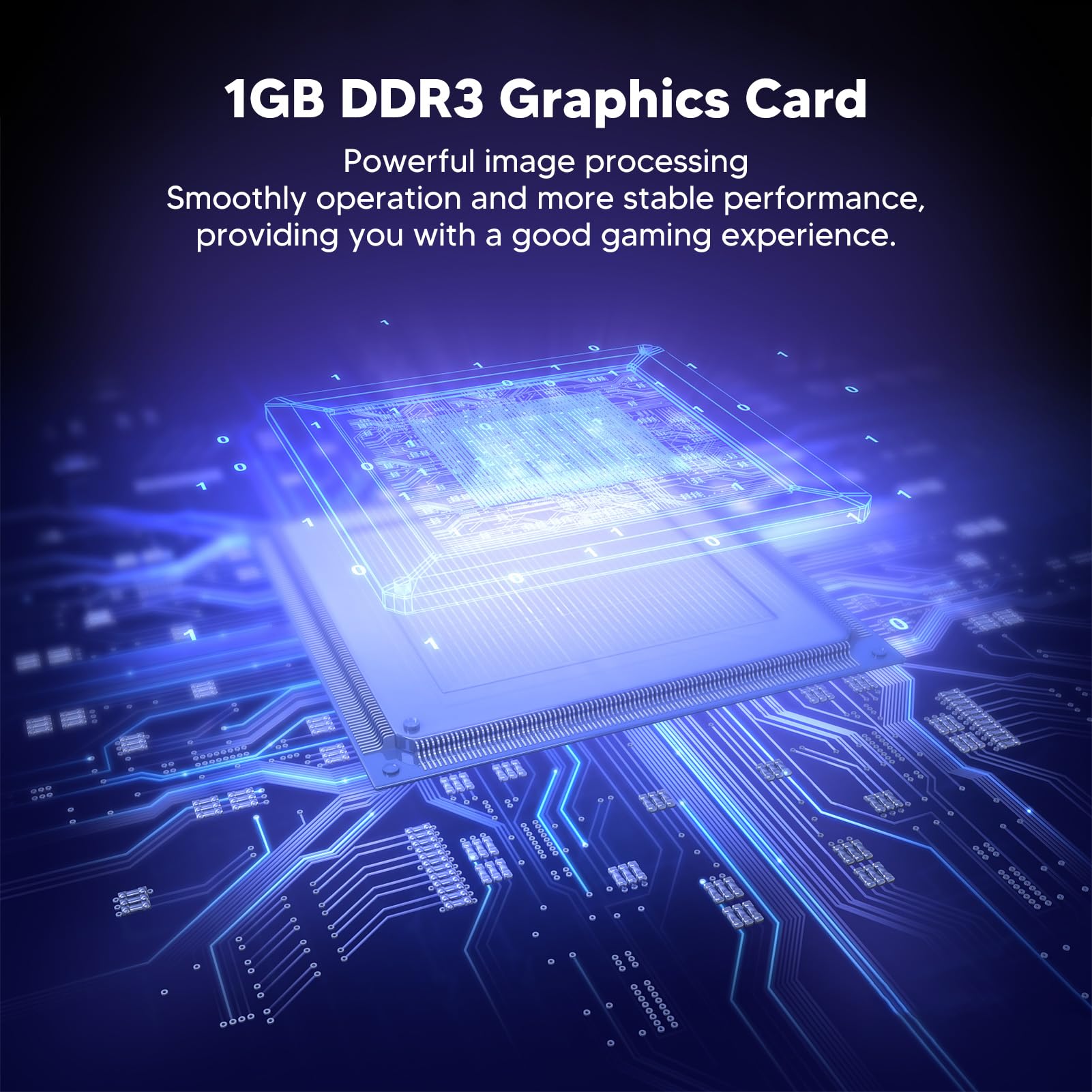Tarjeta gráfica GT210 1G DDR3 de 64 bits, tarjeta gráfica PCI Express 2.0 para juegos, interfaz multimedia HD con ventilador de refrigeración para juegos DirectX10.1 y computadoras de PC