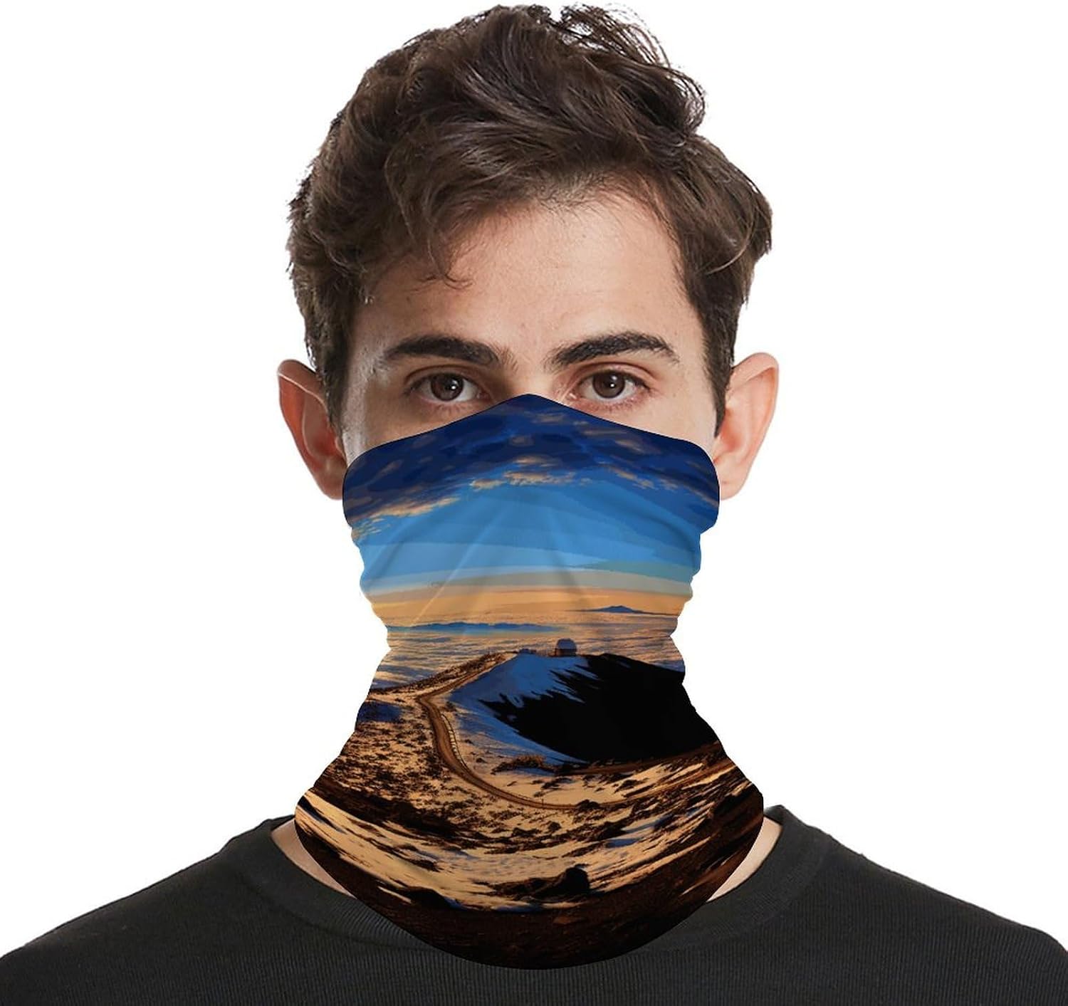 Mauna Kea Summit Sunset Neck Gaiter Summer UV Protection Cooling Neck Head Wrap Face Mask Bandana