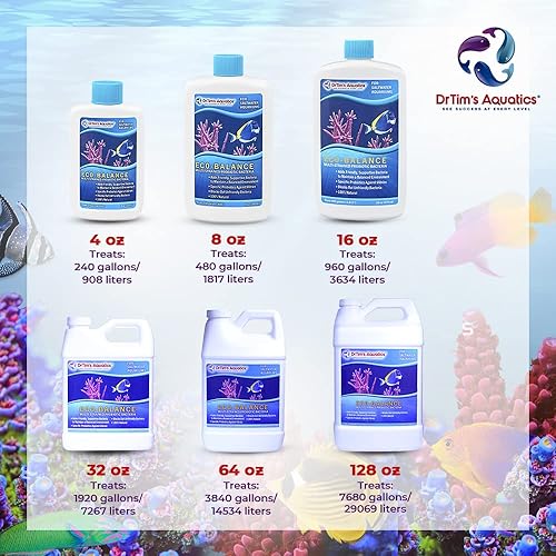 Miniatura 5 de DrTim's Aquatics Eco-Balance para acuarios de agua salada bacterias probióticas de apoyo múltiple para mantener un ambiente equilibrado de pecera, 4