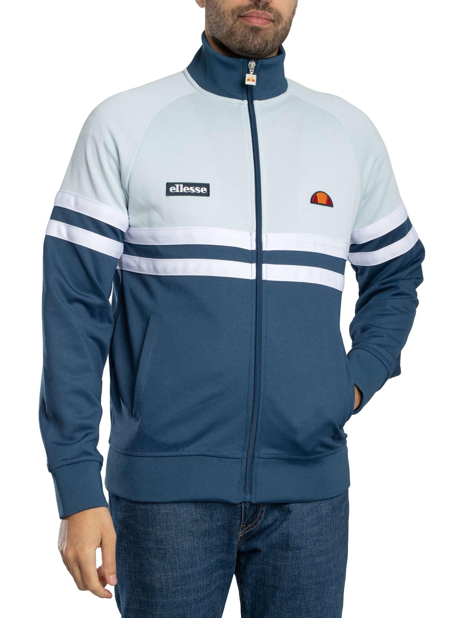Ellesse Men's Blue/Light Blue Rimini Track Jacket, Xxl