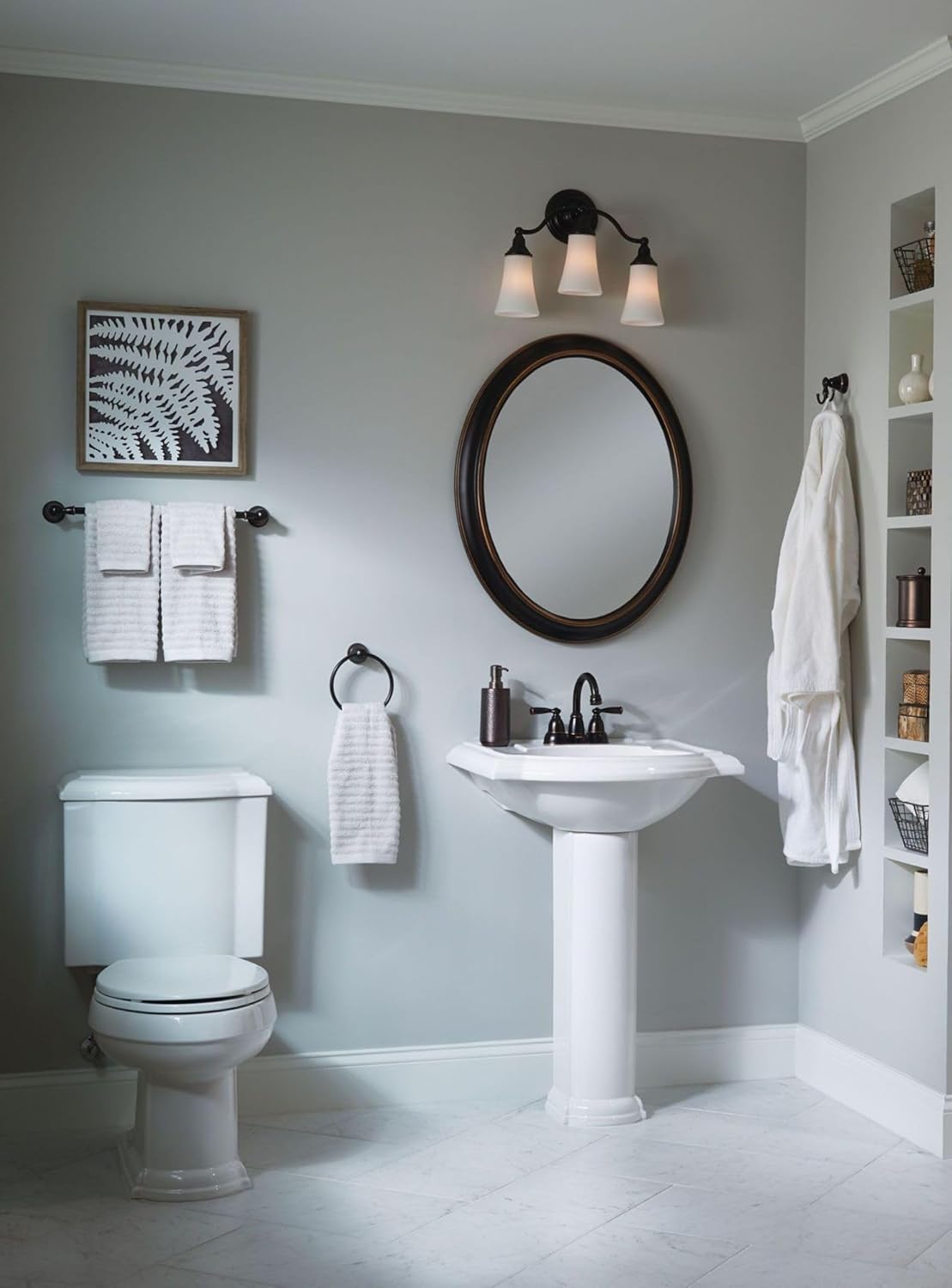 MEDITERRANEAN BRONZE TOWEL BAR
