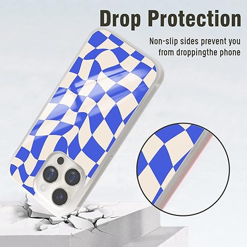 Miniatura 4 de Fundas de teléfono con diseño de cuadros divertidos y coloridos para niñas, diseño estético, lindo diseño kawaii, funda protectora para iPhone 11,