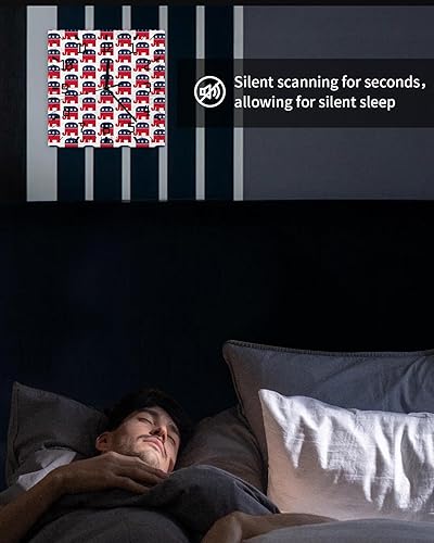 Miniatura 6 de Elephant 4th of July Wooden Wall Clock Silent Non Ticking, Ameican Flag Star Square Wall Clock Battery Operated, Decor Clock for Home Office, Living