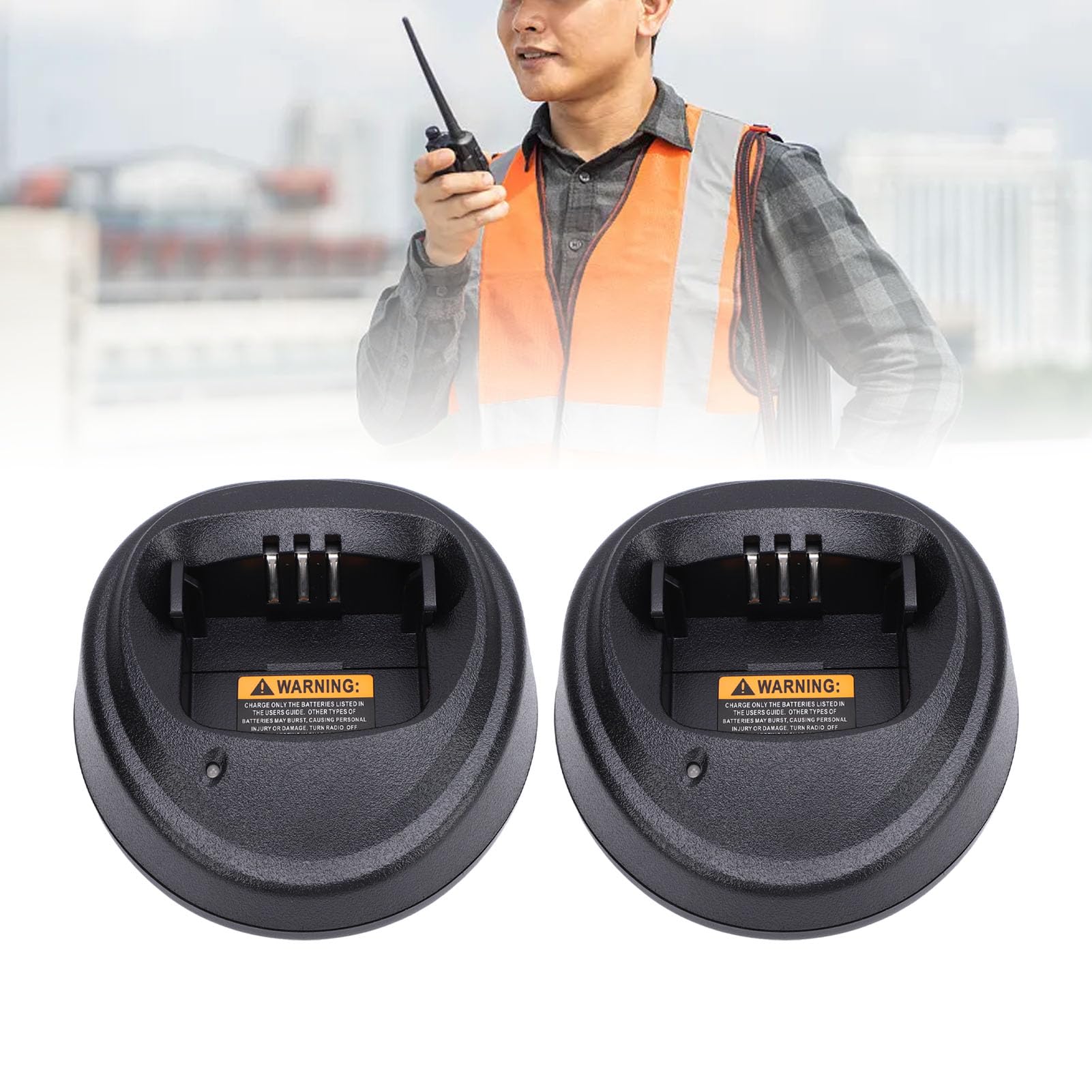 vhbw Chargeur 6 compartiments compatible avec Motorola PTX780 batteries