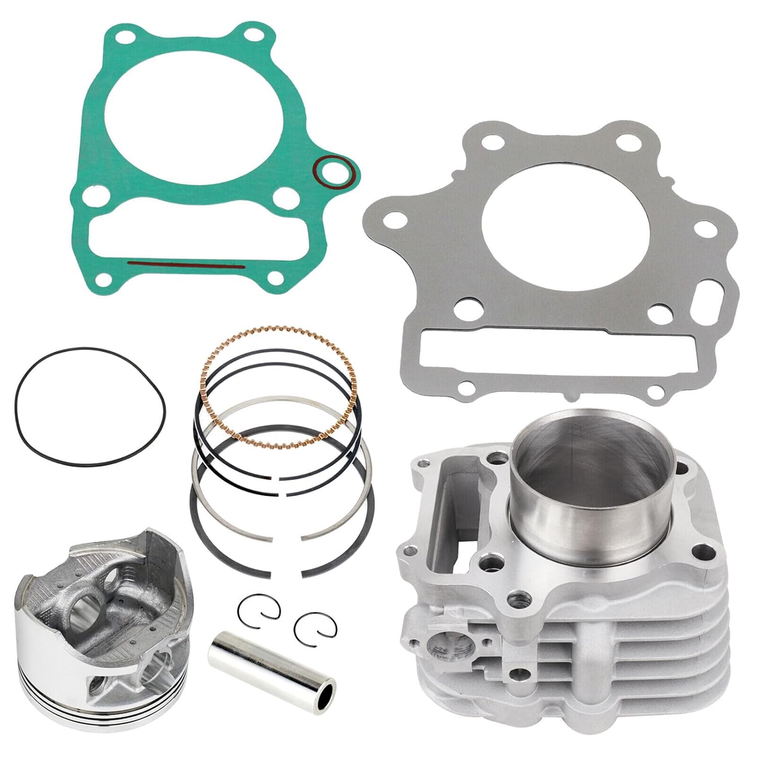 Powersports Gasket ATV UTV Motorcycle Scooter Cylinder Piston Ring W/Gaskets for Honda TRX300X TRX300X 2X4 2009 Standard Bore Mod-G-T54-5100