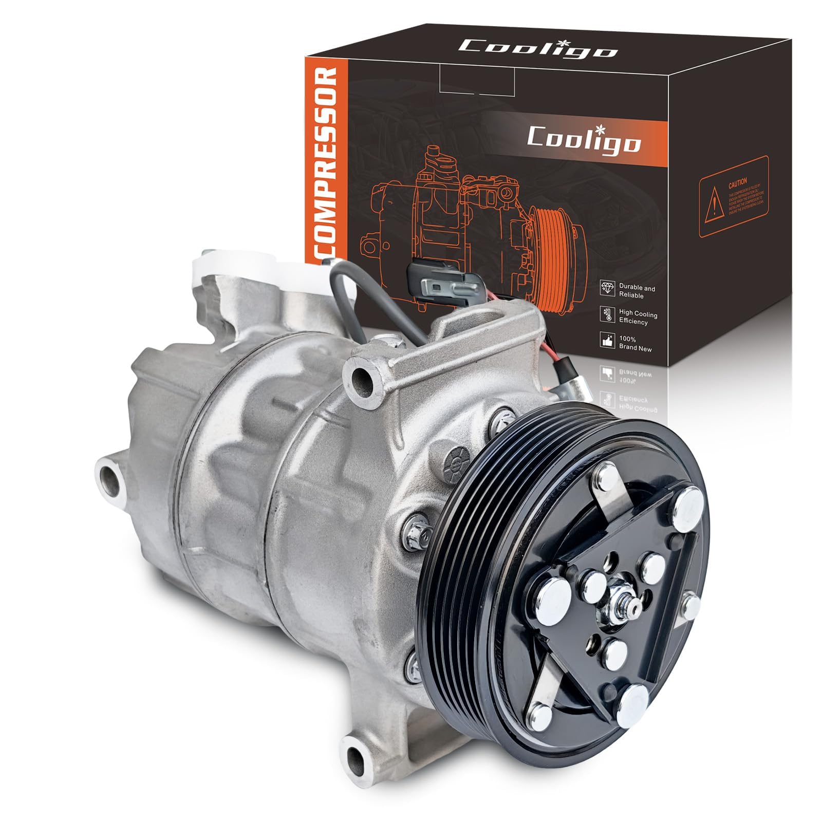 Air Conditioner A/C Compressor Compatible with Nissan Rogue 2.5L 2014‑2020