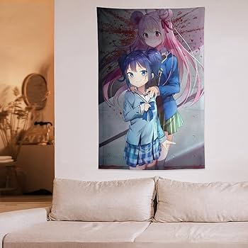 ハッピーシュガーライフ　等身大タペストリー　松坂さとう　神戸しお　セット ハッピーシュガーライフ 描き下ろし等身大タペストリー (2)神戸