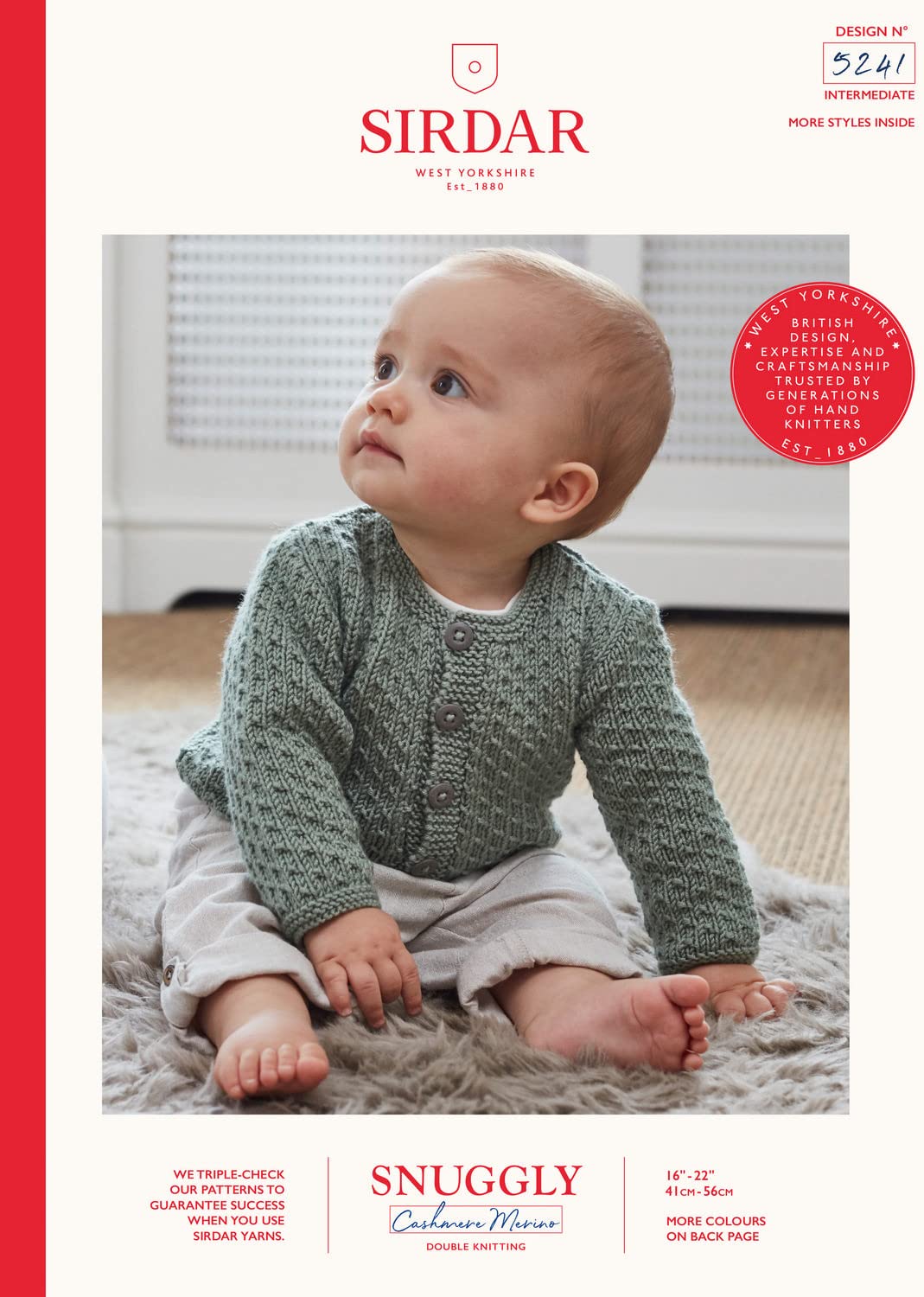 Sirdar Snuggly Baby Cashmere DK Knitting Pattern Booklet - 5241 Cardigans