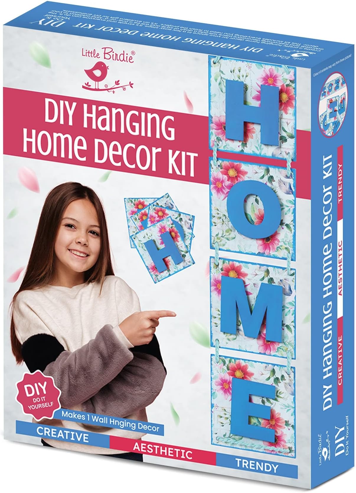 Little Birdie DIY Home Wall Hanging Kit | Wooden Hanging for Home Decor | Modern Wall Decorative Kit | Craft Kit for Kids & Adults